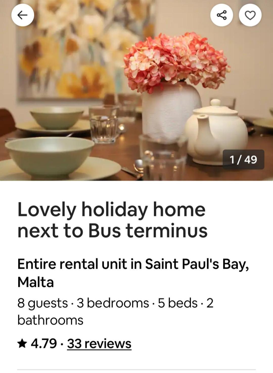 סיינט פול ביי Lovely Holiday Home Next To Bus Terminus מראה חיצוני תמונה